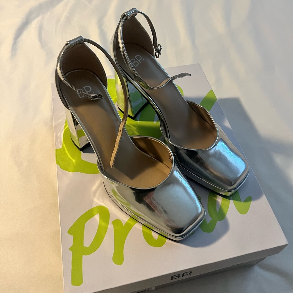 Silver heels